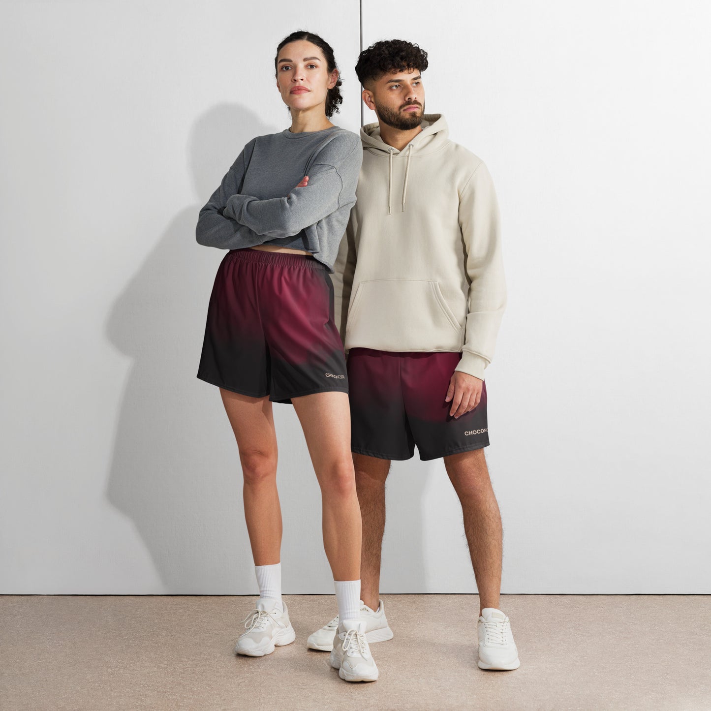ChocoNoir Unisex Athletic Long Shorts
