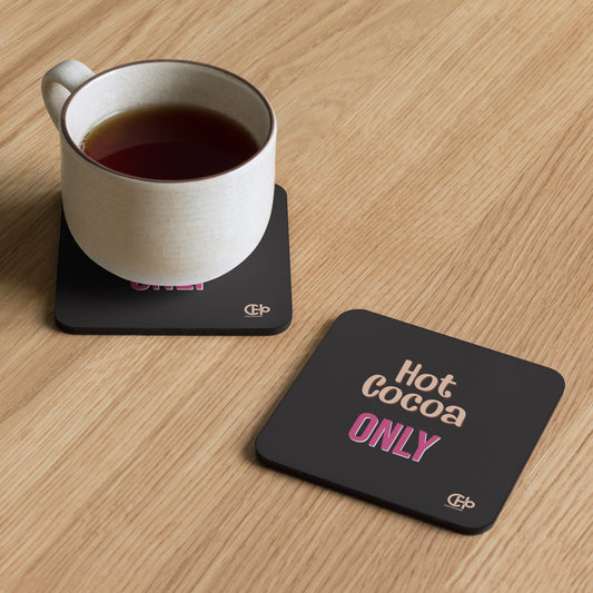 ChocoAddict Cork-back coaster