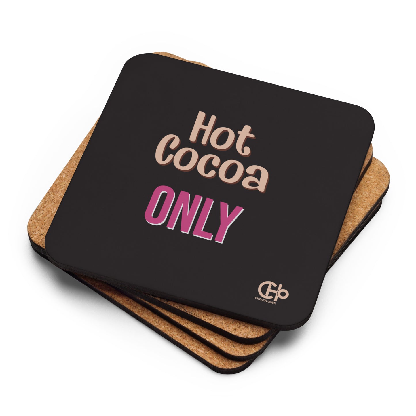 ChocoAddict Cork-back coaster