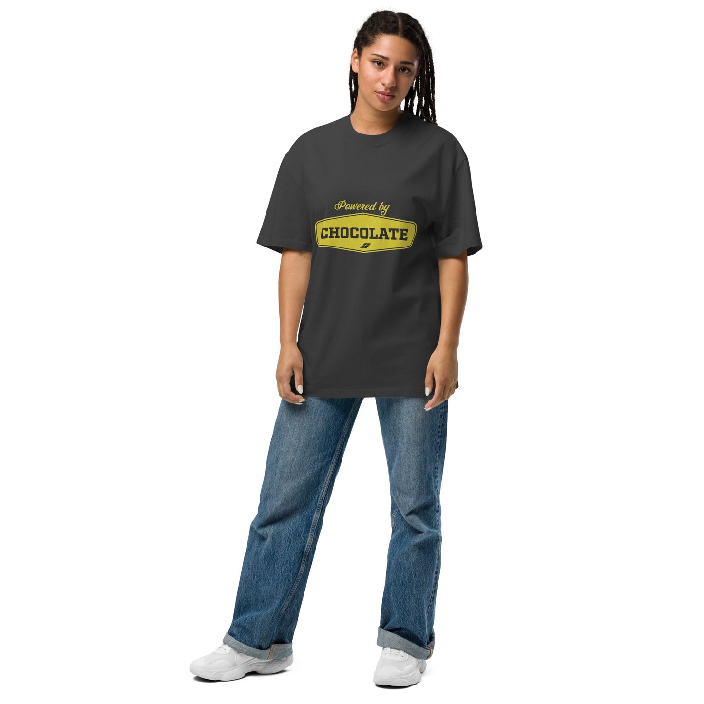 ChocoAddict - Dark Version Oversized faded t-shirt