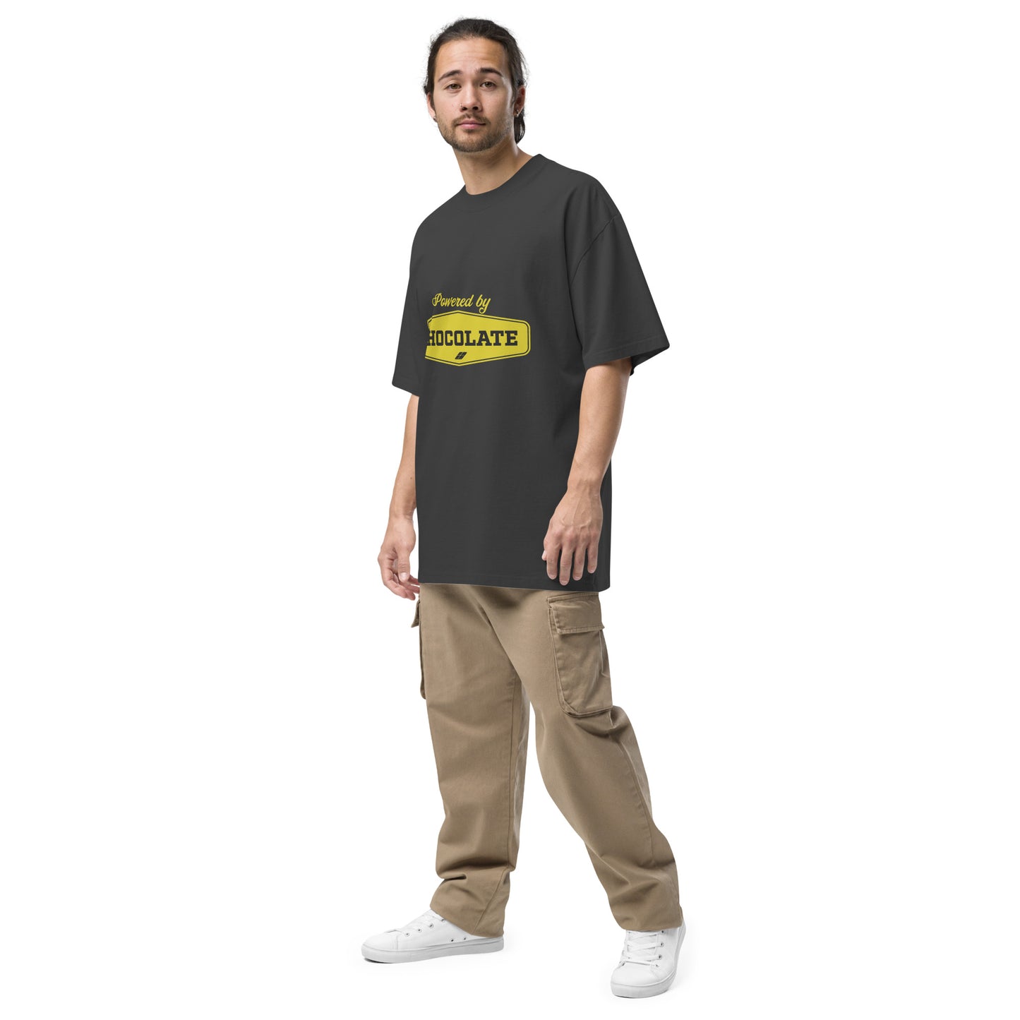 ChocoAddict - Dark Version Oversized faded t-shirt