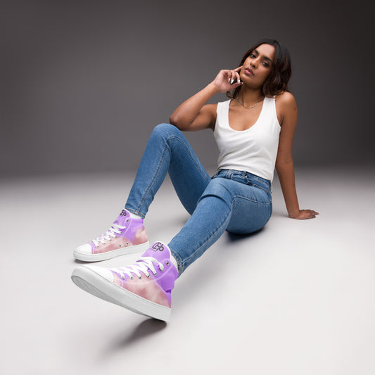 ChocoDreams - Women’s high top canvas shoes
