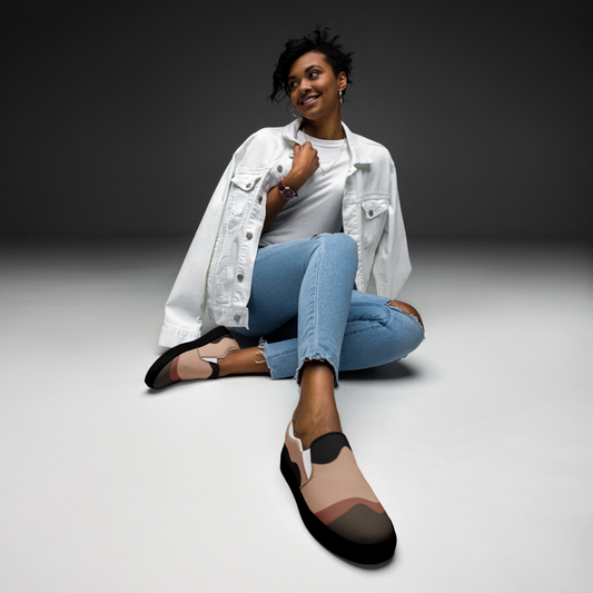 ChocolateArt - Women’s slip-on canvas shoes